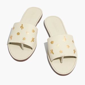 The Boardwalk Post Slide Sandal: Cactus Embossed Edition